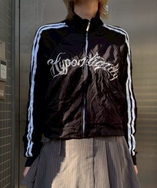 A'GEM/9 × .kom『A'gem/エージェム』Cropped Line Track Jacket /短丈