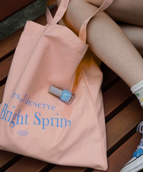 LAC-VERT（ラック・ヴェール）の「カラフルロゴトートバッグ（トートバッグ・レディース・ピンク/イエロー・FREE）」の2枚目の写真