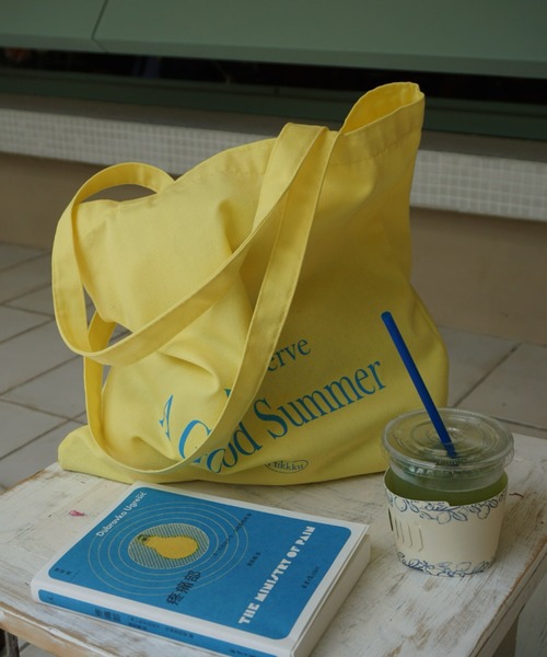 LAC-VERT（ラック・ヴェール）の「カラフルロゴトートバッグ（トートバッグ・レディース・ピンク/イエロー・FREE）」の4枚目の写真