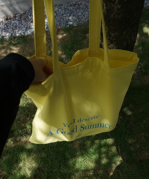 LAC-VERT（ラック・ヴェール）の「カラフルロゴトートバッグ（トートバッグ・レディース・ピンク/イエロー・FREE）」の9枚目の写真