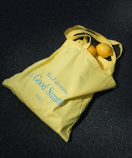 LAC-VERT（ラック・ヴェール）の「カラフルロゴトートバッグ（トートバッグ・レディース・ピンク/イエロー・FREE）」の3枚目の写真