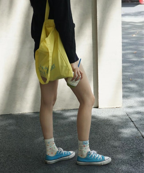 LAC-VERT（ラック・ヴェール）の「カラフルロゴトートバッグ（トートバッグ・レディース・ピンク/イエロー・FREE）」の11枚目の写真