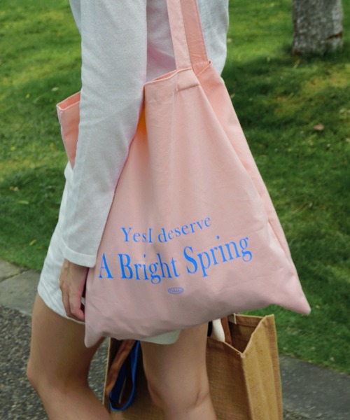 LAC-VERT（ラック・ヴェール）の「カラフルロゴトートバッグ（トートバッグ・レディース・ピンク/イエロー・FREE）」の13枚目の写真