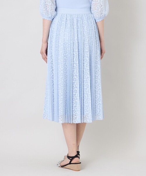 TO BE CHIC(トゥー ビー シック)の「ジャカードレース プリーツスカート(スカート・レディース・ブルー系その他2/ブラック・40)」の9枚目の写真