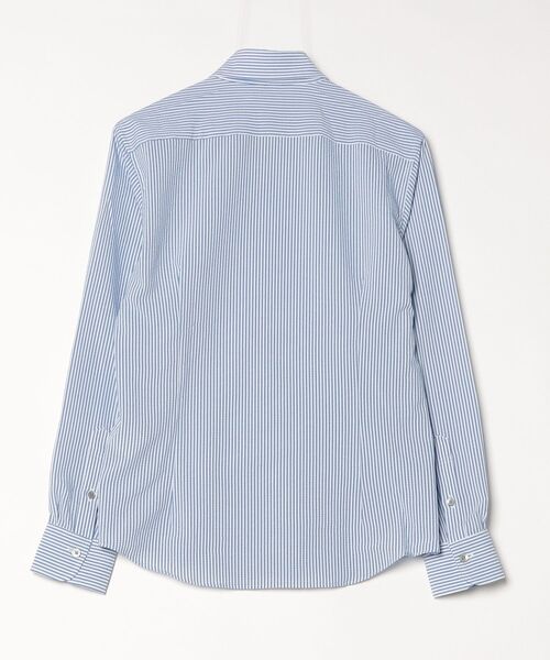 HIGH STREET（ハイストリート）の「2WAYｻｯｶｰｽﾄﾗｲﾌﾟｶｯﾀｳｪｲｼｬﾂ（シャツ/ブラウス・メンズ・グレー/サックスブルー・S/M/L）」の3枚目の写真