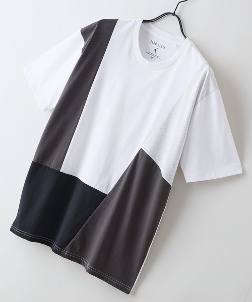 LB/S (エルビーエス)の「【ZERO STAIN/ゼロステイン】汗染みの目立ちにくいTシャツ ZEROSTAIN 切り替えデザインTシャツ 防汚 UVカット 綿タッチ・厚手(Tシャツ/カットソー・メンズ・ホワイト系その他2/ブルー系その他3/ブラック系その他2/ブルー系その他/ホワイト系その他3/ホワイト系その他・X-LARGE/LARGE/MEDIUM)」の10枚目の写真