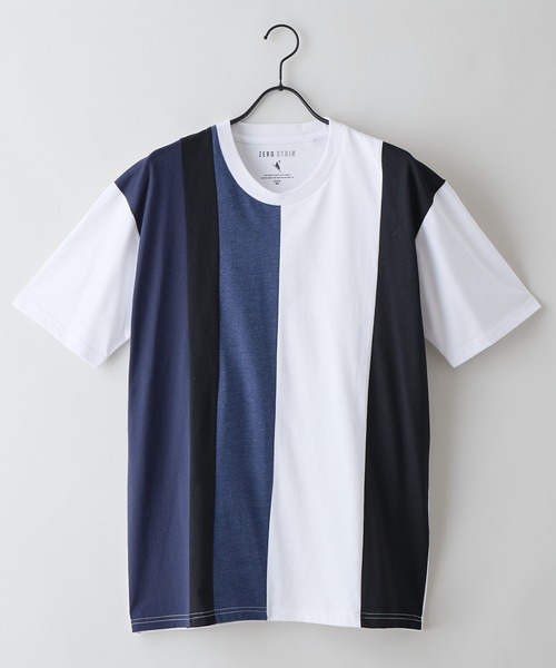 LB/S (エルビーエス)の「【ZERO STAIN/ゼロステイン】汗染みの目立ちにくいTシャツ ZEROSTAIN 切り替えデザインTシャツ 防汚 UVカット 綿タッチ・厚手(Tシャツ/カットソー・メンズ・ホワイト系その他2/ブルー系その他3/ブラック系その他2/ブルー系その他/ホワイト系その他3/ホワイト系その他・X-LARGE/LARGE/MEDIUM)」の20枚目の写真