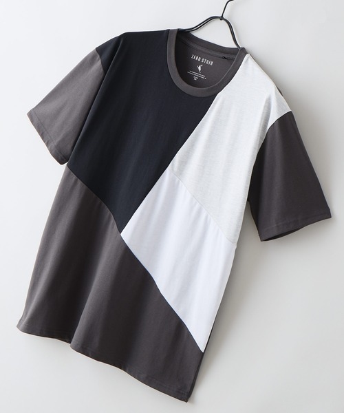 LB/S (エルビーエス)の「【ZERO STAIN/ゼロステイン】汗染みの目立ちにくいTシャツ ZEROSTAIN 切り替えデザインTシャツ 防汚 UVカット 綿タッチ・厚手(Tシャツ/カットソー・メンズ・ホワイト系その他2/ブルー系その他3/ブラック系その他2/ブルー系その他/ホワイト系その他3/ホワイト系その他・X-LARGE/LARGE/MEDIUM)」の12枚目の写真