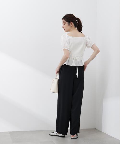 PROPORTION BODY DRESSING(プロポーションボディドレッシング)の「【加藤栞さん着用】<a>パフスリーブドロストブラウス / 1216119402(シャツ/ブラウス・レディース・ブルー/ホワイト/イエロー・FREE)」の18枚目の写真