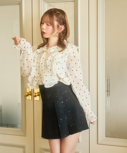 TITTY&CO.（ティティーアンドコー）の「ドットフリルブラウス（シャツ/ブラウス・レディース・ホワイト系その他/ホワイト・FREE）」の10枚目の写真