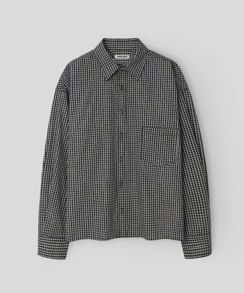 INDUST（インダスト）の「クロップチェックシャツ_ベージュ（シャツ/ブラウス・レディース・ベージュ・1(S)/2(M)/3(L)）」の3枚目の写真