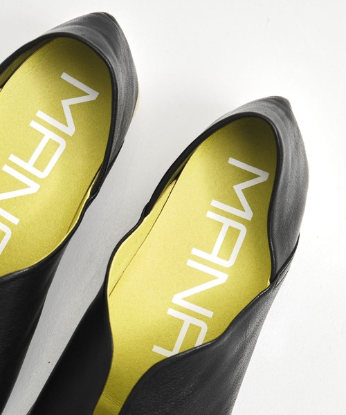 MANA(マナ)の「【MANA/マナ】pointed toe flat shoes/ポインテッドトゥフラットシューズ(パンプス・レディース・ブラック/ライトグレー・40/39/38/37)」の9枚目の写真