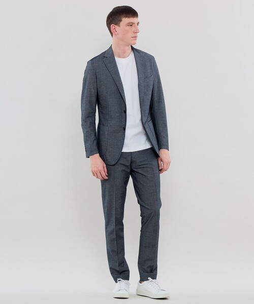 MACKINTOSH LONDON（マッキントッシュ ロンドン）の「【WEB・一部店舗限定】【FLEX JERSEY】デニムジーセットアップパンツ（その他パンツ・メンズ・グレー/ネイビー・82/90/86/78/94）」の4枚目の写真