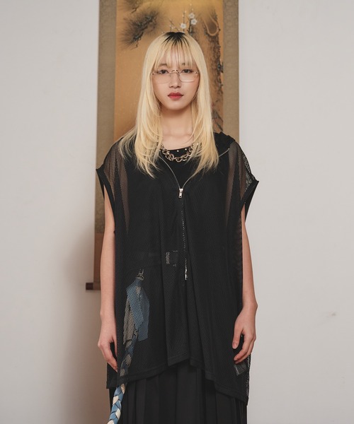 狐独(コドク)の「2wayバックプリントメッシュフーディー(パーカー・メンズ・ライトグレー/ブラック・LARGE/MEDIUM)」の13枚目の写真