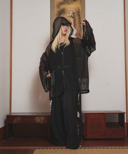 狐独(コドク)の「2wayバックプリントメッシュフーディー(パーカー・メンズ・ライトグレー/ブラック・LARGE/MEDIUM)」の18枚目の写真