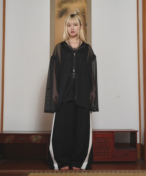 狐独(コドク)の「2wayバックプリントメッシュフーディー(パーカー・メンズ・ライトグレー/ブラック・LARGE/MEDIUM)」の16枚目の写真