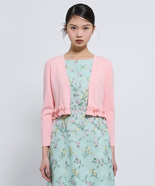 TOCCA(トッカ)の「WHIP AIR BOLERO ボレロ(カーディガン/ボレロ・レディース・アイボリー系/ピンク系・SMALL/MEDIUM)」の1枚目の写真