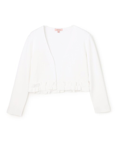 TOCCA(トッカ)の「WHIP AIR BOLERO ボレロ(カーディガン/ボレロ・レディース・アイボリー系/ピンク系・SMALL/MEDIUM)」の12枚目の写真