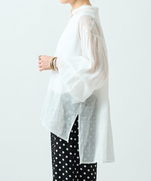 BEARDSLEY(ビアズリー)の「ラミーソデボリュームシャツ(シャツ/ブラウス・レディース・サックスブルー/ピンク/ホワイト・FREE)」の10枚目の写真