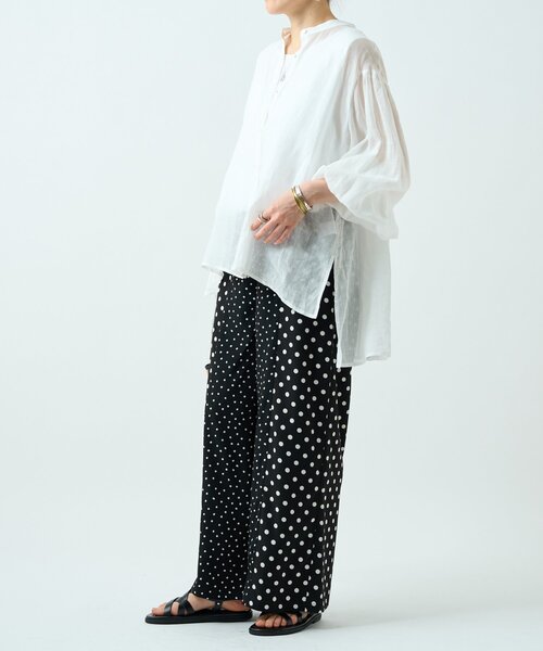 BEARDSLEY(ビアズリー)の「ラミーソデボリュームシャツ(シャツ/ブラウス・レディース・サックスブルー/ピンク/ホワイト・FREE)」の13枚目の写真