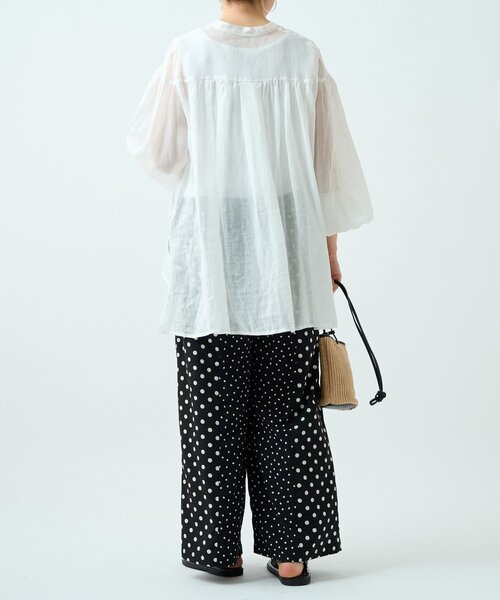 BEARDSLEY(ビアズリー)の「ラミーソデボリュームシャツ(シャツ/ブラウス・レディース・サックスブルー/ピンク/ホワイト・FREE)」の14枚目の写真