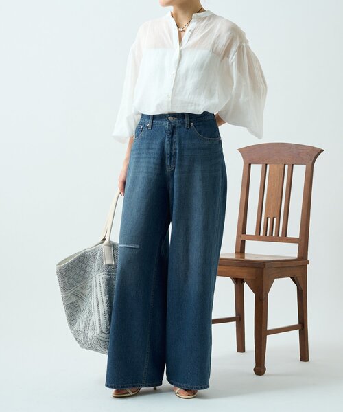 BEARDSLEY(ビアズリー)の「ラミーソデボリュームシャツ(シャツ/ブラウス・レディース・サックスブルー/ピンク/ホワイト・FREE)」の17枚目の写真