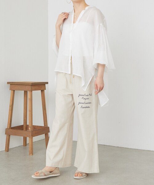 BEARDSLEY(ビアズリー)の「ラミーソデボリュームシャツ(シャツ/ブラウス・レディース・サックスブルー/ピンク/ホワイト・FREE)」の20枚目の写真