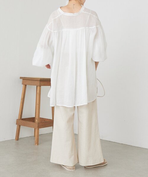 BEARDSLEY(ビアズリー)の「ラミーソデボリュームシャツ(シャツ/ブラウス・レディース・サックスブルー/ピンク/ホワイト・FREE)」の21枚目の写真