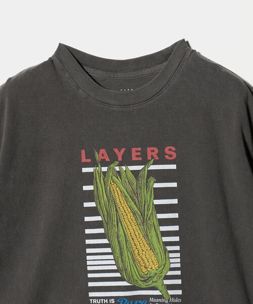 UNITED ARROWS（ユナイテッドアローズ）の「＜KURO＞ROUND SHAPE DYED TEE LAYERS/プリント Tシャツ（Tシャツ/カットソー・メンズ・ブラック・L/M）」の3枚目の写真