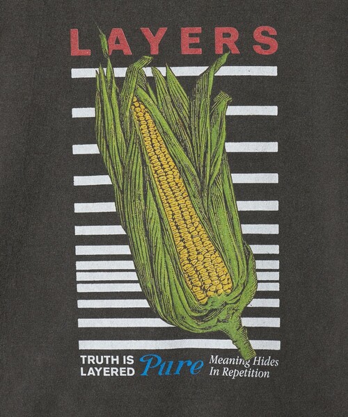 UNITED ARROWS（ユナイテッドアローズ）の「＜KURO＞ROUND SHAPE DYED TEE LAYERS/プリント Tシャツ（Tシャツ/カットソー・メンズ・ブラック・L/M）」の5枚目の写真