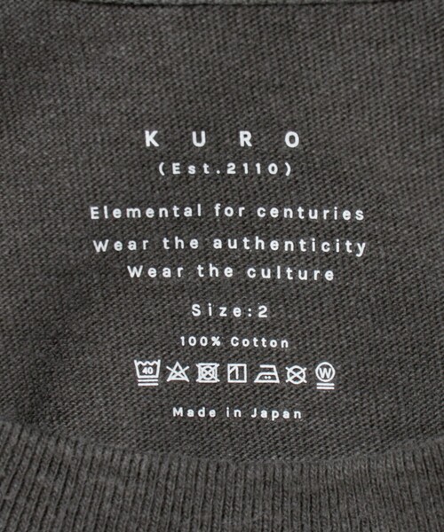 UNITED ARROWS（ユナイテッドアローズ）の「＜KURO＞ROUND SHAPE DYED TEE LAYERS/プリント Tシャツ（Tシャツ/カットソー・メンズ・ブラック・L/M）」の7枚目の写真