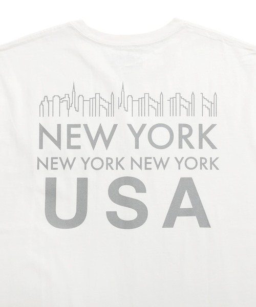 Manhattan Portage(マンハッタンポーテージ)の「Short Sleeve Print T-Shirts(Tシャツ/カットソー・メンズ・オレンジ/ライトカーキ/ホワイト・X-LARGE/MEDIUM/LARGE)」の9枚目の写真
