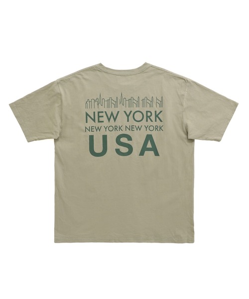 Manhattan Portage(マンハッタンポーテージ)の「Short Sleeve Print T-Shirts(Tシャツ/カットソー・メンズ・オレンジ/ライトカーキ/ホワイト・X-LARGE/MEDIUM/LARGE)」の5枚目の写真
