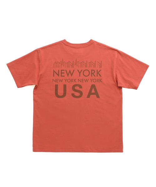 Manhattan Portage(マンハッタンポーテージ)の「Short Sleeve Print T-Shirts(Tシャツ/カットソー・メンズ・オレンジ/ライトカーキ/ホワイト・X-LARGE/MEDIUM/LARGE)」の6枚目の写真
