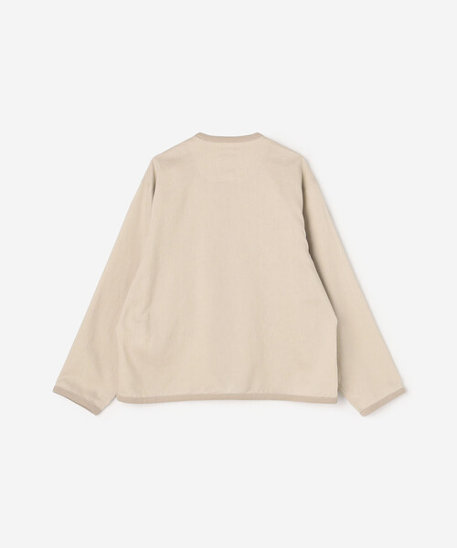DANTON(ダントン)の「DANTON | リネンポリエステル シャツカーディガン WOMEN(シャツ/ブラウス・レディース・グレイッシュベージュ/ブラック/ピンク・36)」の13枚目の写真