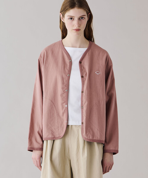 DANTON(ダントン)の「DANTON | リネンポリエステル シャツカーディガン WOMEN(シャツ/ブラウス・レディース・グレイッシュベージュ/ブラック/ピンク・36)」の19枚目の写真