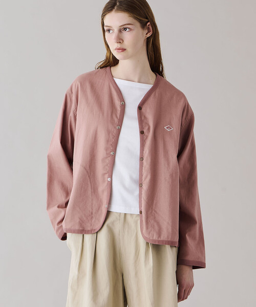 DANTON | リネンポリエステル シャツカーディガン WOMEN（シャツ