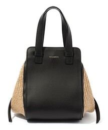 VIOLAd'ORO | VIOLAd'ORO SANDRO ラフィア レザーコンビ ハンドバッグ(ハンドバッグ)