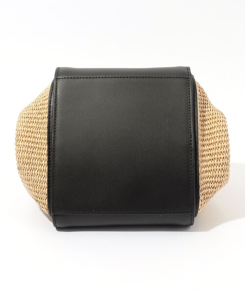 VIOLAd'ORO（ヴィオラドーロ）の「VIOLAd'ORO SANDRO ラフィア レザーコンビ ハンドバッグ（ハンドバッグ・レディース・ブラック系その他・FREE）」の5枚目の写真