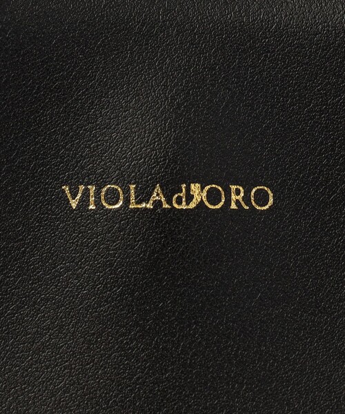 VIOLAd'ORO（ヴィオラドーロ）の「VIOLAd'ORO SANDRO ラフィア レザーコンビ ハンドバッグ（ハンドバッグ・レディース・ブラック系その他・FREE）」の9枚目の写真