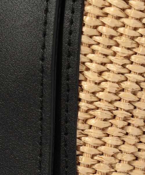 VIOLAd'ORO（ヴィオラドーロ）の「VIOLAd'ORO SANDRO ラフィア レザーコンビ ハンドバッグ（ハンドバッグ・レディース・ブラック系その他・FREE）」の12枚目の写真