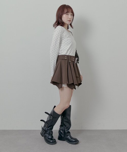 mline（エムライン）の「[mline]プレートドットPACKT（Tシャツ/カットソー・レディース・オフホワイト・FREE）」の11枚目の写真