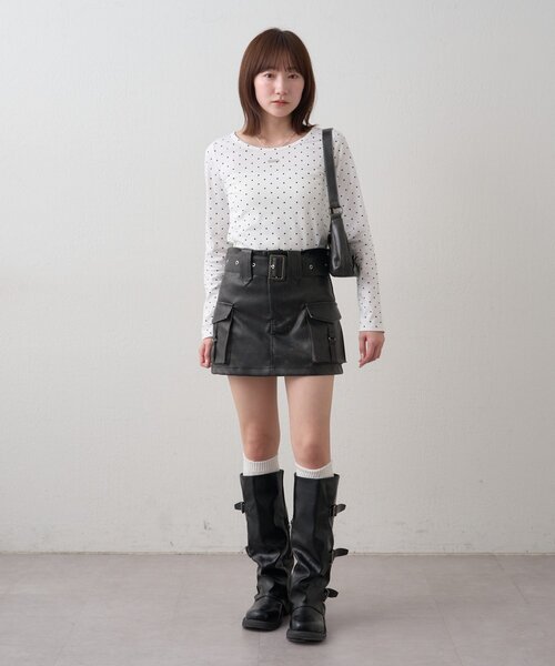 mline（エムライン）の「[mline]プレートドットPACKT（Tシャツ/カットソー・レディース・オフホワイト・FREE）」の13枚目の写真