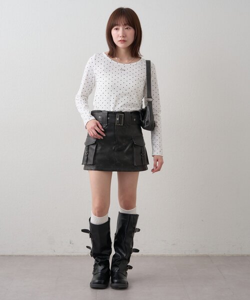 mline（エムライン）の「[mline]プレートドットPACKT（Tシャツ/カットソー・レディース・オフホワイト・FREE）」の14枚目の写真
