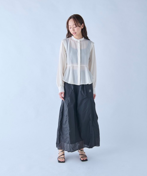 ottilie(オティーリエ)の「【 c/est / シーエ 】 EUPHROSYNE / スカート 2616002 API(スカート・レディース・チャコールグレー/ブラック・FREE)」の5枚目の写真