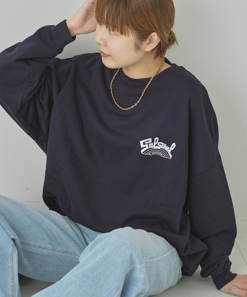 ISNESS MUSIC/イズネス ミュージック】SALSOUL CREW NECK スウェット