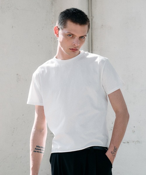 roll-edge essential box T-shirt / ロールエッジエッセンシャル