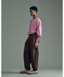 ADAMPATEK/gallagher aging embroidered long-sleeved T/刺繍入りエイジング加工ロングスリーブT(AP2614020)