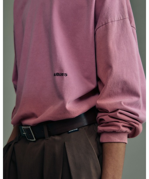 ADAM PATEK(アダムパテック)の「ADAMPATEK/gallagher aging embroidered long-sleeved T/刺繍入りエイジング加工ロングスリーブT(AP2614020)(Tシャツ/カットソー・レディース・ホワイト/ブラック/ピンク/グリーン・1/2)」の11枚目の写真