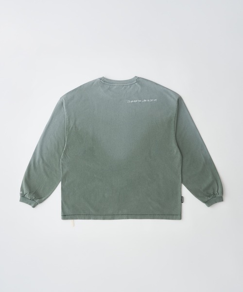 ADAM PATEK(アダムパテック)の「ADAMPATEK/gallagher aging embroidered long-sleeved T/刺繍入りエイジング加工ロングスリーブT(AP2614020)(Tシャツ/カットソー・レディース・ホワイト/ブラック/ピンク/グリーン・1/2)」の9枚目の写真